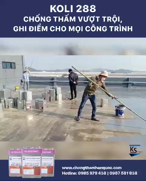 Quy trình thi công sơn chống thấm KOLI-288